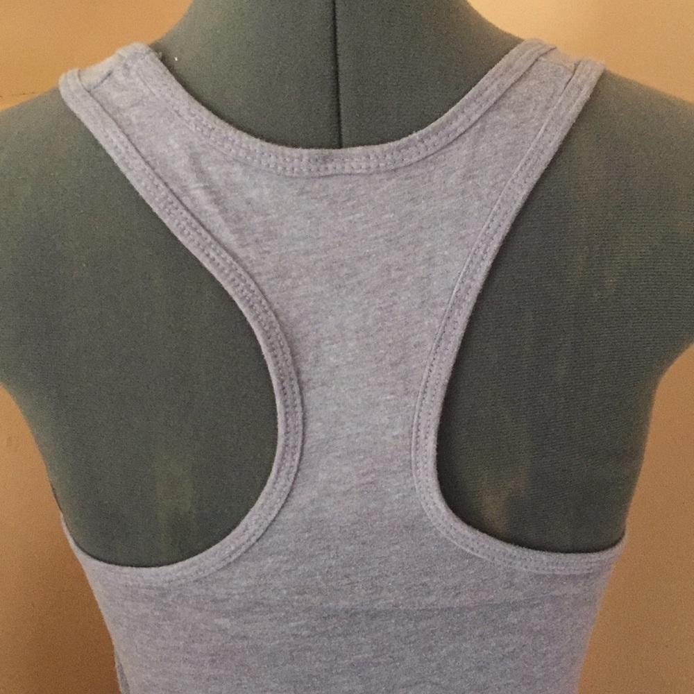 MuscleBox Razor Back Athletic Tee Gray - Picture 4 of 8